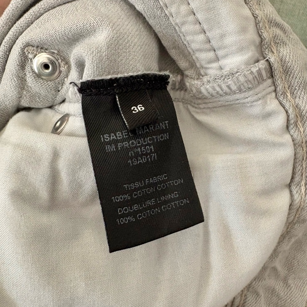 Isabel Marant 100% Cotton High Rise Jeans size 36 FR / US 4 - Picture 4 of 4